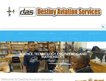Tablet Screenshot of destinyaviationservices.com